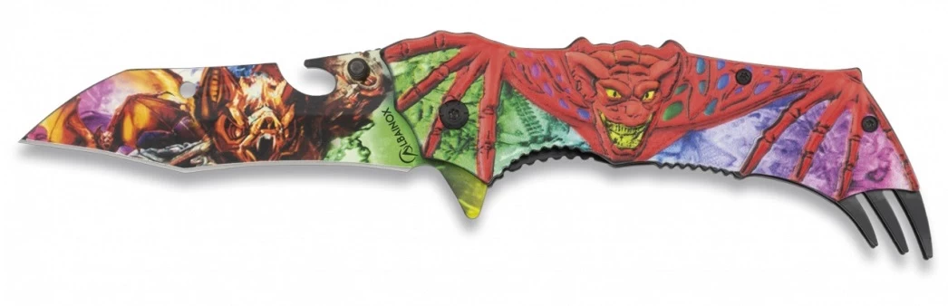 Couteau Pliant 21,7cm Démon Chauve-souris 2 Couteau Pliant 21,7cm Démon Chauve-souris – Image 2