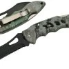 Couteau Pliant Camouflage 19,5cm - Clip Ceinture