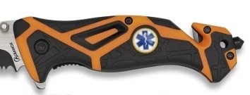 Couteau Pliant SAMU Urgence + Plaque Acier + étui 2 Couteau Pliant SAMU Urgence + Plaque Acier + étui – Image 2