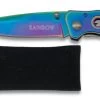 Couteau Pliant Titane Rainbow 15,4cm + Pochette