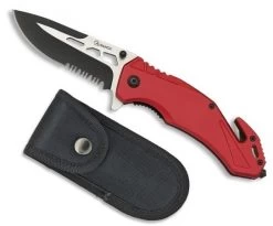 Couteau Pompier 20,2cm Coupe Sangle + Brise Glace