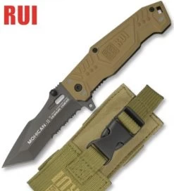 Couteau Tactique TITANE 17,8cm Coyote - RUI