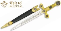 Dague 35,5cm Métal Doré Collection IMPERIAL