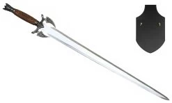 Epée Arme 83cm Acier Design + Socle Décoration