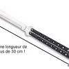 Grand Balisong 32cm De Rue - Couteau Papillon Noir