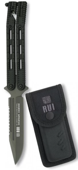 Grand Balisong Couteau Papillon 25cm - RUI Titane 2 Grand Balisong Couteau Papillon 25cm - RUI Titane – Image 2