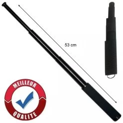 Grande Matraque Télescopique 53cm Acier Premium Baton