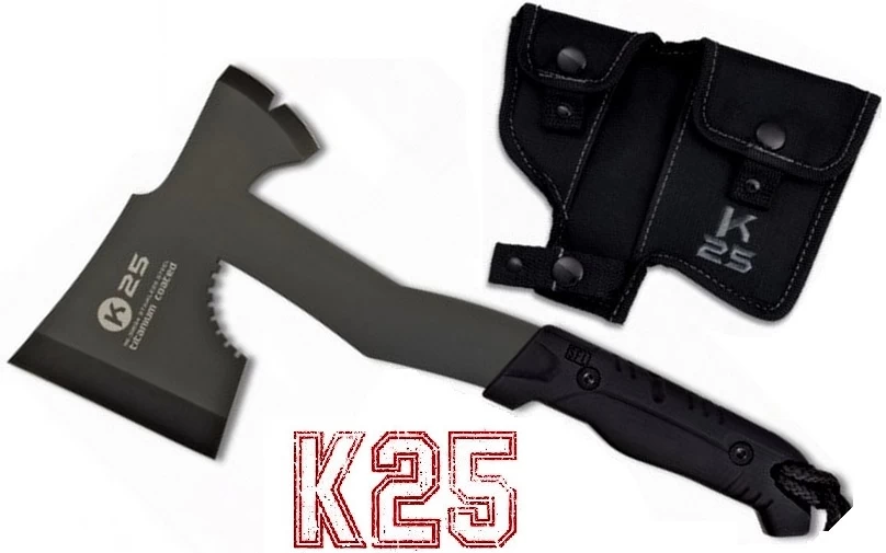 Hachette 32cm Hache Titane Full Tang - K25 De RUI 1 Hachette 32cm Hache Titane Full Tang - K25 De RUI