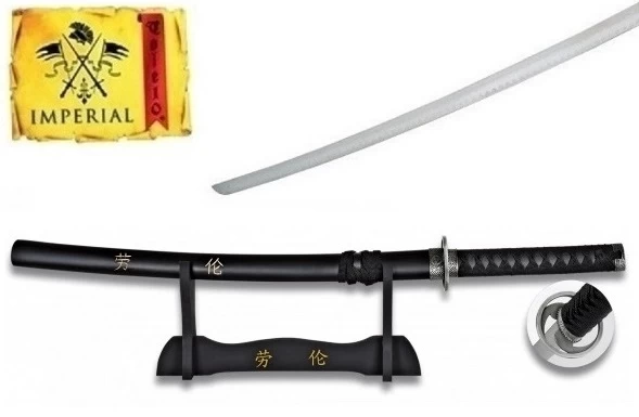 Katana Wakizashi 71cm Tranchant + Socle Bois 1 Katana Wakizashi 71cm Tranchant + Socle Bois