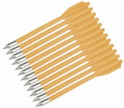 Lot 12 Flèches Traits Orangé Pour Arbalète