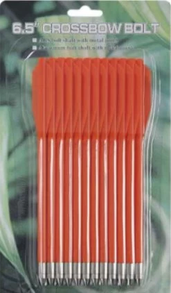 Lot 12 Flèches Traits Oranges Pour Arbalète