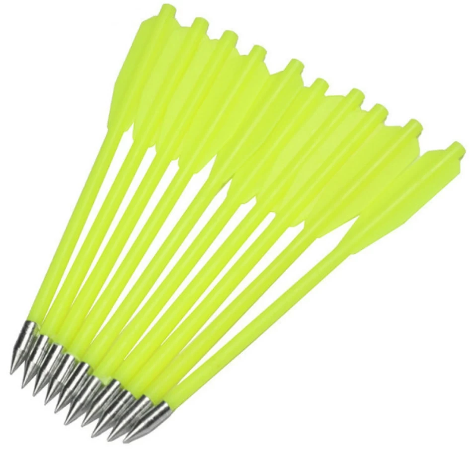 Lot 12 Flèches Traits Verts Pour Arbalète 1 Lot 12 Flèches Traits Verts Pour Arbalète