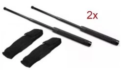 Lot 2 Matraques Télescopiques 50,5cm Matraque