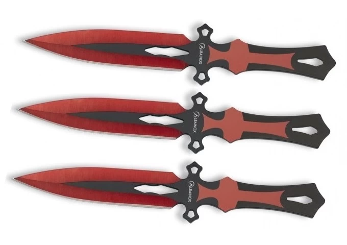 Lot 3 Couteaux De Lancer 17cm Full Tang ALBAINOX 2 Lot 3 Couteaux De Lancer 17cm Full Tang ALBAINOX – Image 2