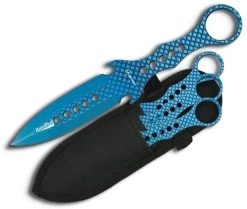 Lot 3 Couteaux De Lancer 19cm Full Tang Rainblue
