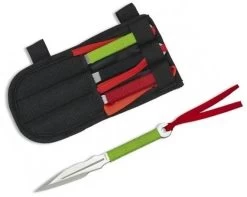 Lot 3 Couteaux Kunaï De Lancer 15,5cm Jet