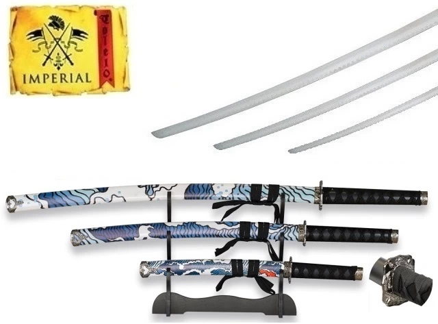 Lot 3 Katanas Katana Arme Design + Socle Déco 1 Lot 3 Katanas Katana Arme Design + Socle Déco