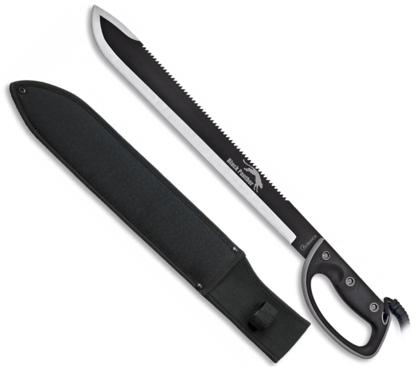 Machette Black Panther 61,5cm Coupe-coupe Garde Main 1 Machette Black Panther 61,5cm Coupe-coupe Garde Main