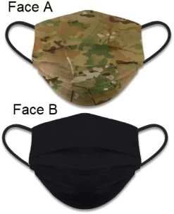Masque De Protection Camouflage Tissus Lavable Réversible