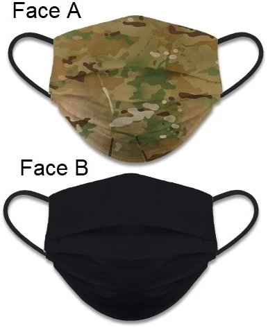 Masque De Protection Camouflage Tissus Lavable Réversible 1 Masque De Protection Camouflage Tissus Lavable Réversible