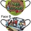 Masque De Protection Freestyle Tissus Lavable Réversible