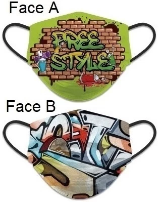 Masque De Protection Freestyle Tissus Lavable Réversible 1 Masque De Protection Freestyle Tissus Lavable Réversible