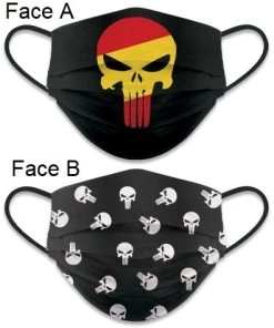 Masque De Protection Punisher Tissus Lavable Réversible