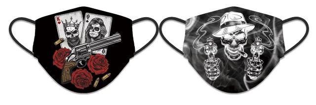 Masque De Protection Revolver Tissus Lavable Réversible 1 Masque De Protection Revolver Tissus Lavable Réversible