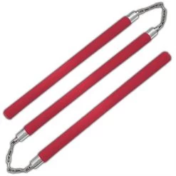 Nunchaku 3 Batons Mousse - Rouge