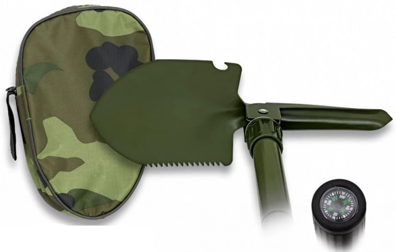 Pelle Pliable 30cm Boussole Pioche En Acier De Survie 3 Pelle Pliable 30cm Boussole Pioche En Acier De Survie – Image 3