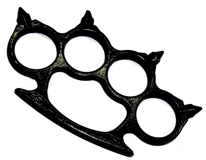 Poing Américain Impact Avec Pics - Acier Inox 1 Poing Américain Impact Avec Pics - Acier Inox