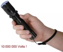 Taser 10 000 000 Volts Shocker LED ! Tazer Noir