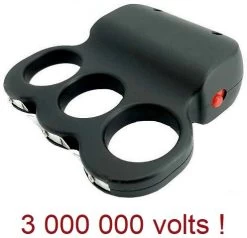 Taser Compact Poing Américain - Tazer 3 000 000 Volts !